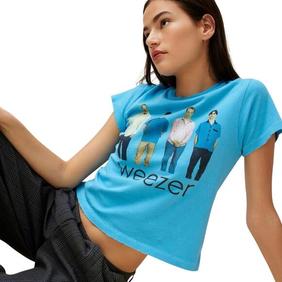 DAYDREAMER Weezer Blue Album Vintage Tee Size M New w/o Tag MSRP $88 - Picture 6 of 12